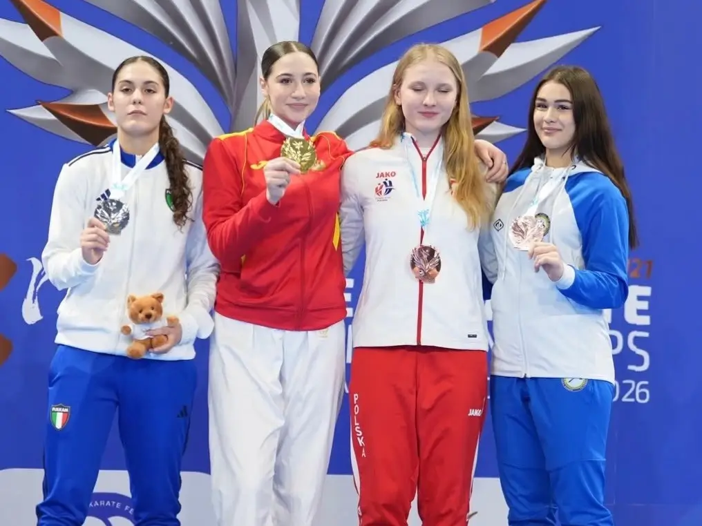 Ajlin Kurtanović na pobjedničkom podijumu